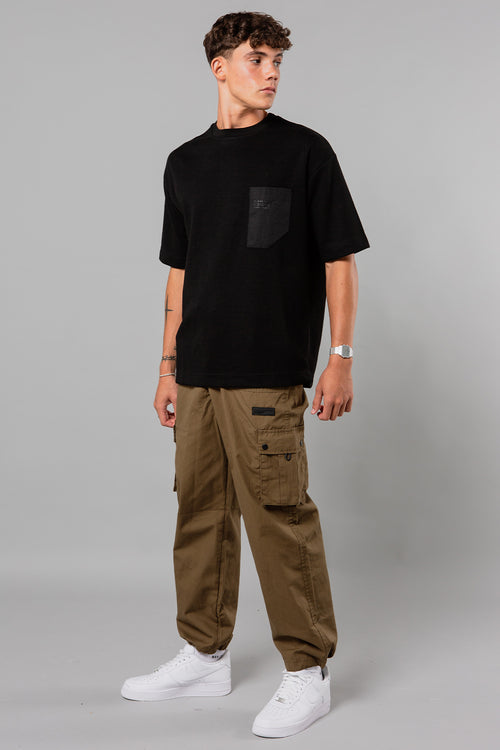 Blank Essentials Khaki Ripstop Cargo Trousers Image 4