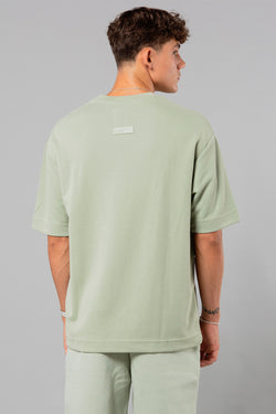 Blank Essentials Sage Cotton Blend 'Vault' Short Sleeve T-Shirt Image 3