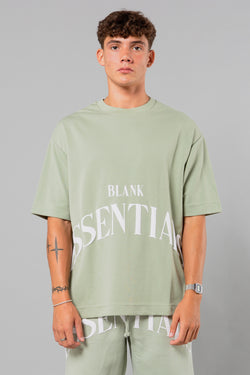 Blank Essentials Sage Cotton Blend 'Vault' Short Sleeve T-Shirt Image 2