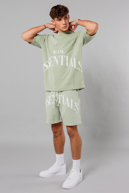 Blank Essentials Sage Cotton Blend 'Vault' Short Sleeve T-Shirt Image 4