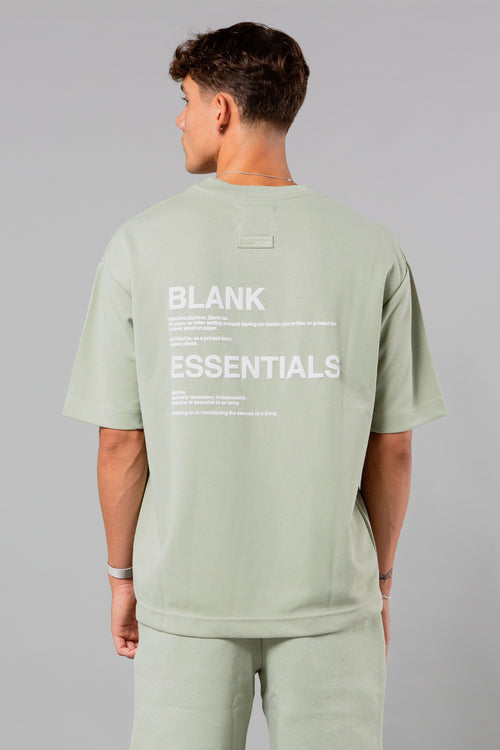 Blank Essentials Sage Crew Neck T-Shirt with Graphic Print Image 3