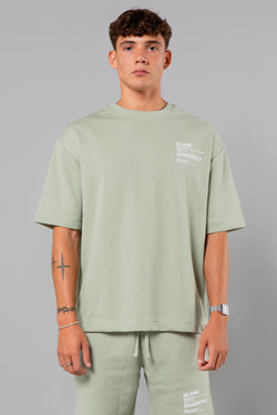 Blank Essentials Sage Crew Neck T-Shirt with Graphic Print Image 2