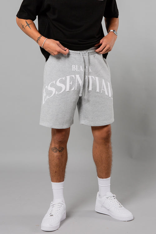 Blank Essentials Grey Marl Cotton Blend 'Vault' Shorts Image 2