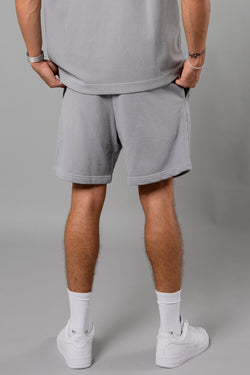 Blank Essentials Storm Grey Cotton Blend 'Enzyme' Washed Shorts Image 3