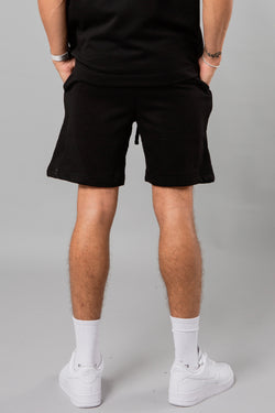 Blank Essentials Black Cotton Blend 'Etched' Embossed Shorts Image 3