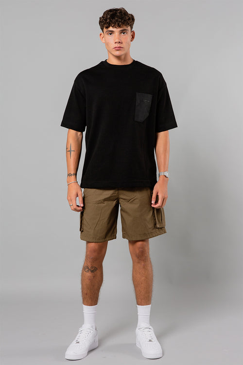 Blank Essentials Khaki Ripstop Cargo Shorts Image 4