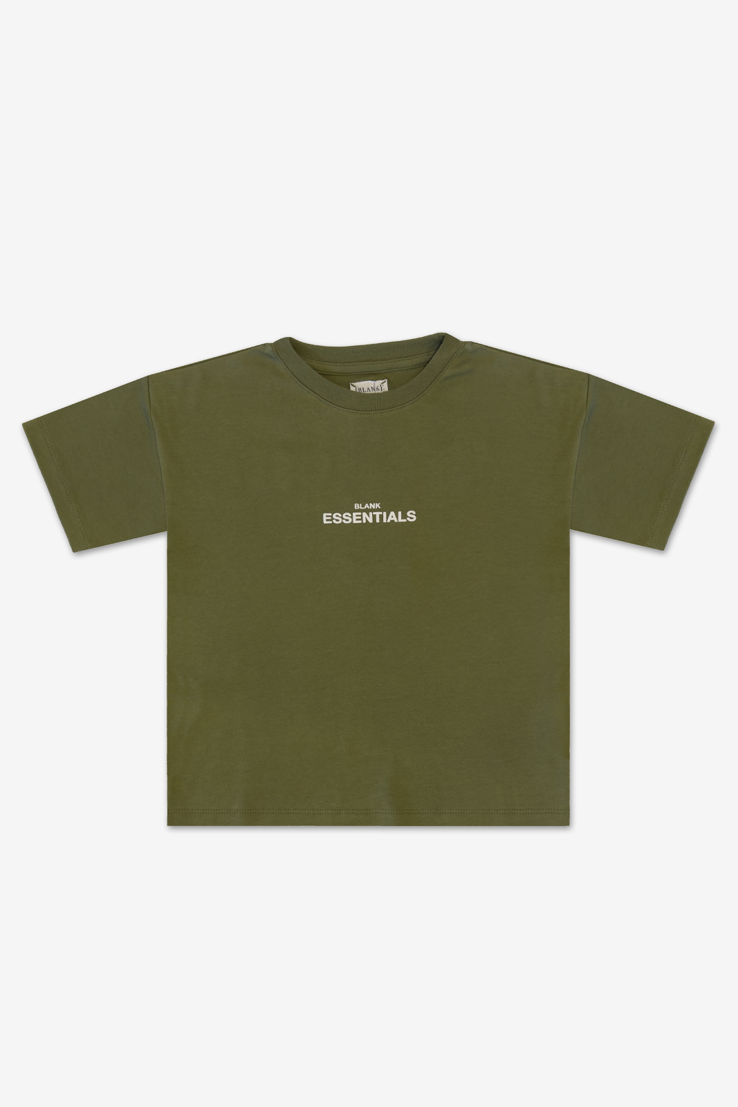 KID CONTRAST T-SHIRT GREEN – BLANKESSENTIALS